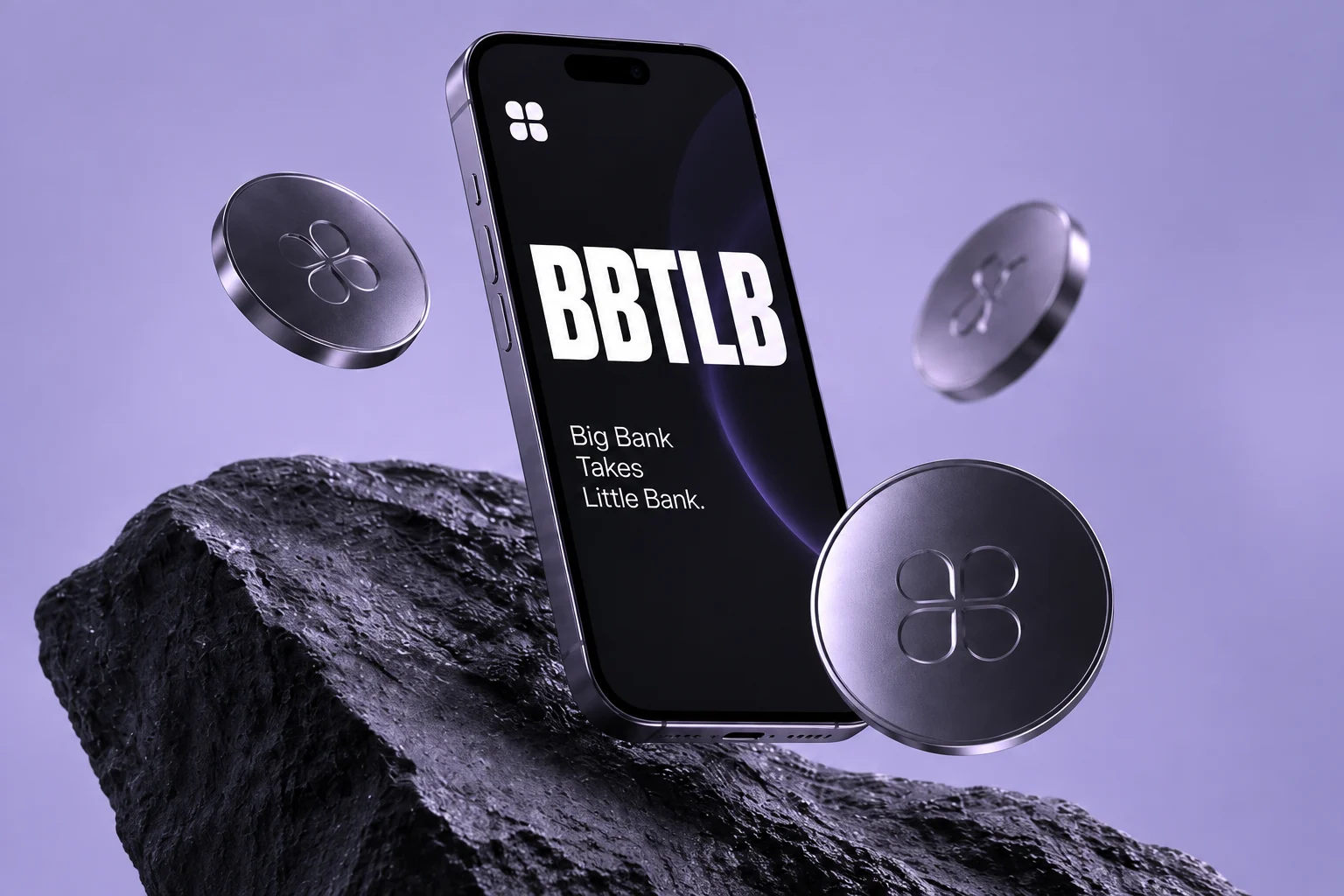 Big Bank Takes Little Bank — illustrative concept artwork