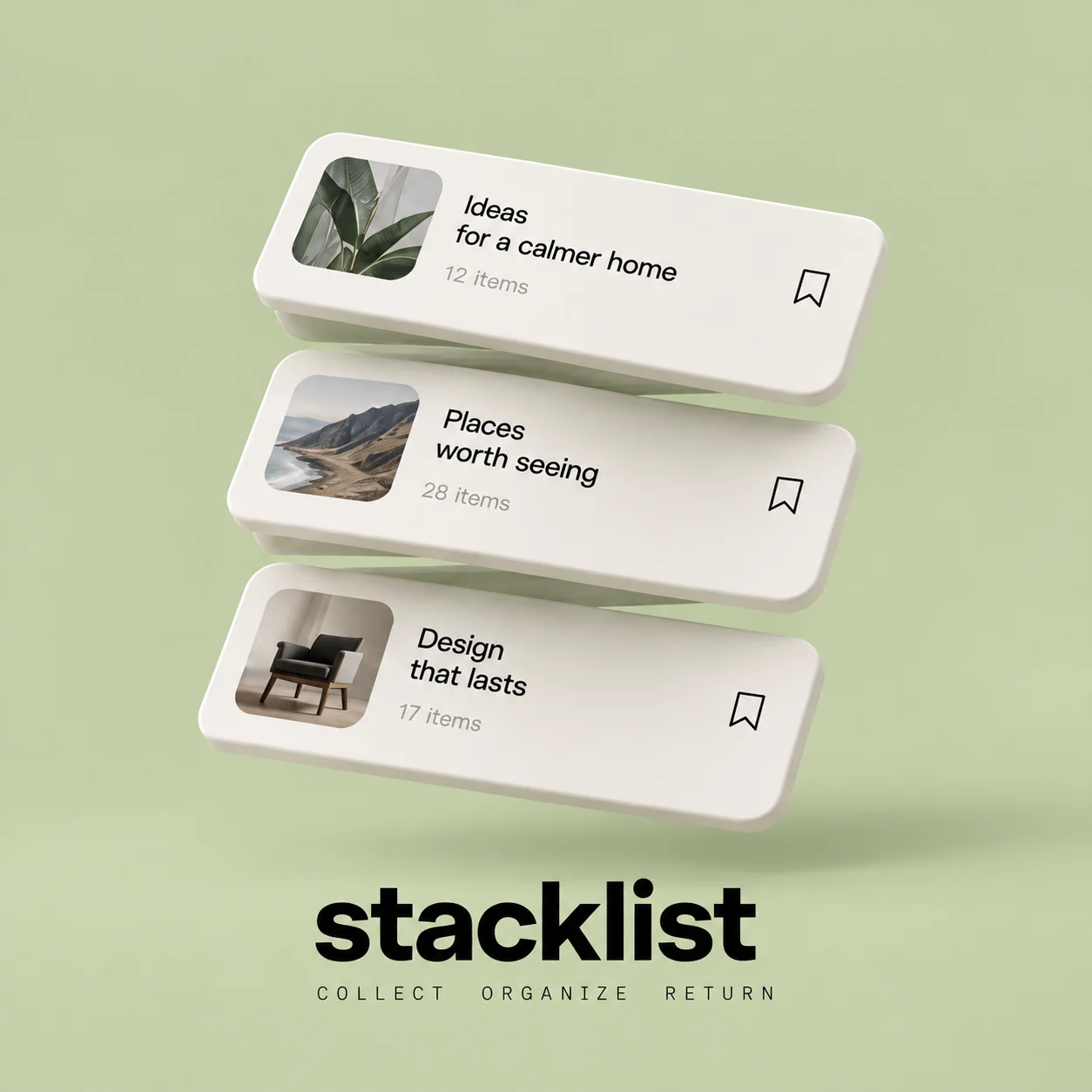 Stacklist — illustrative concept artwork